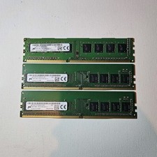 LOT OF 3 Micron 12GB (3x4GB) DDR4-2133 PC4-2133P ECC 288-Pin DIMM picture