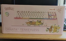 Pokemon x Razer Ornata V3 X Tenkeyless  Keyboard Pikachu & Eevee Edition New picture