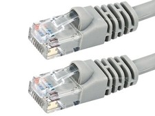 🔥High Quality Cat6e Snag-less 5 Foot Gray Network Ethernet Patch Cable🔥 picture