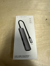 Satechi 4-in-1 Usb-c Slim Multiport With 4k - Space Gray. SEALED picture