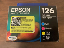 Epson 126 Ink Cartridges High Capacity 4 Pack OEM Brand New Sealed Exp 10/2026 picture