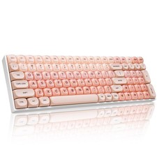 ZORNHER ZH100 Foundation Mechanical Keyboard,98% Pink Creamy Keyboard with picture