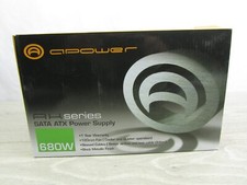 APOWER 680 Watt Power Supply AK680 Series SATA ATX 120MM FAN 115/230 VOLT NEW picture