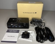 Demaxbook 2-Port 8K HDMI + DisplayPort + USB 3.0 KVM Switch 2x2 picture