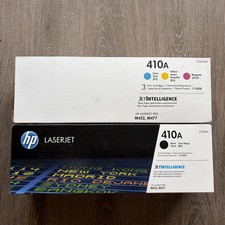 HP 410A Toner Cartridge Set (Black, Cyan, Magenta, Yellow) - Pack of 4 - SEALED picture
