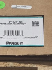 Panduit PR2VD1279 Vertical Manager w/ Doors, Black, 12in x 84in new sealed boxes picture
