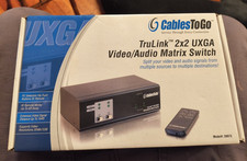 C2G Cables To Go TruLink 2X2 UXGA Video Matrix Switch w/ Audio 39973 NEW COND. picture
