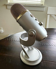 Blue Yeti USB Desktop Microphone Silver w/ Stand, Mute Button, Adjustable Mount picture