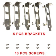 5pcs Generic Low Profile Brackets for Intel X520-DA2 X520-SR2 X520-LR2 X710-DA2 picture