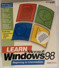 LEARN Microsoft Windows 98 Beginning to Intermediate CD-ROM Software COMPUWorks picture