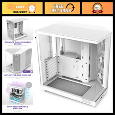 Compact Dual-Chamber Mid-Tower Case | High-Performance Airflow | 3 x 120mm Fans picture