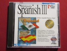 MULTIMEDIA SPANISH III 1PRO ONE 1996 CD-ROM NEW SEALED MULTIMEDIA IBM WINDOWS picture
