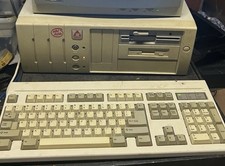 Pentium 100 Retro Vintage PC Computer Windows 95 DOS ISA dual Floppy 5 1/4 picture