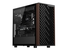 DIYPC DIY-ATX28-Wood Black USB3.0 /Type C ATX Mid Tower Gaming Computer Case w/ picture