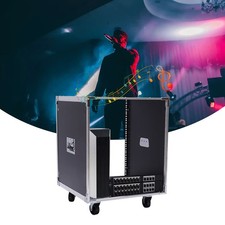 12U Portable Rolling Network Rack Swivel Caster Wheels Audio Equipment Rack . picture