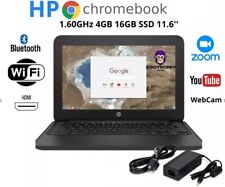 HP Chromebook 11 G6 EE Celeron N3350 1.60GHz 4GB RAM 16GB WITH CHARGER picture