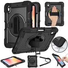 Black Rugged Case for iPad (A16) 11th 11-inch / 10th Gen 2022 Shockproof Cover picture