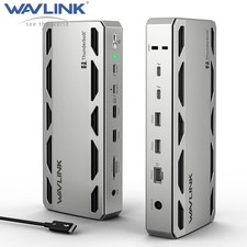 WAVLINK Thunderbolt 5 Dock TB5 Docking Station 120Gbps 140W PD 2.5G RJ45 4X USBA picture