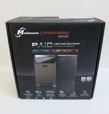 Mediasonic Proraid 2-Bay Raid Enclosure HUR3-SU3S3, New & Factory Sealed picture