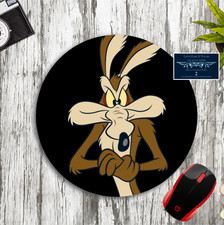 WILE E COYOTE LOONEY TUNES CUSTOM ROUND PC DESK MAT MOUSE PAD HOME SCHOOL GIFT picture