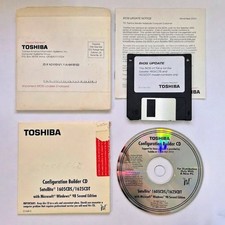 Toshiba Satellite 1605CDS 1625CDT Win98 SE Restore CD & Rare BIOS Floppy Mailer picture