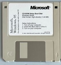 Rare PC Vintage Microsoft Windows 95 CD-ROM Setup Boot 3.5