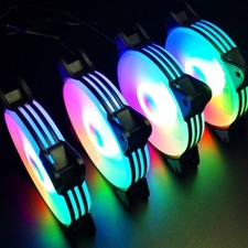 COOLMOON Computer Case PC Cooling Fan 4Pin Multi-Layer Color aRGB 120mm Quiet picture