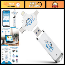 64GB USB Flash Drive & Memory Stick - Photo & Video Backup for iPhone, Android, picture
