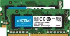 Crucial 8GB Kit (4GBx2) DDR3 1066 MHZ  (PC3-8500) Laptop Notebook Memory 204Pin picture