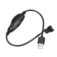 USB to 4 Pin PWM Controlled 12V Step-Up Fan Power Adapter Cable w/ Switch picture