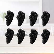 8Pcs Black Cable Clips Car Cable Management Reusable with Strong Adhesive picture