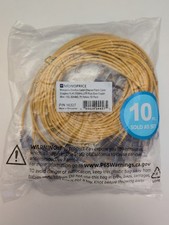 Monoprice 10-Pack SlimRun Cat6A Ethernet Network Patch Cable Yellow 16327 10pc picture