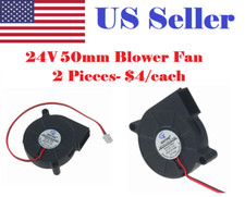 2 Pcs 24V Gdstime DC 5015 mm Blower Radial Cooling Fan Hotend Extruder RepRap  picture