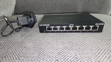 Netgear GS308 v3, 8 Port Gigabit Ethernet Unmanaged Switch & Power Cord, Used picture