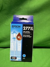 NEW-Printer Ink Epson 277XL Cyan  Printer Ink Cartridge 04/26 picture