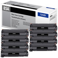 8PK CE285A 85A Black Toner For HP LaserJet P1102 P1102w M1212nf M1217nfw MFP picture