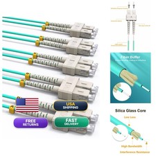 VANDESAIL 5 Pack SC To SC Fiber Patch Cables OM3 VANDESAIL-OM3-SC-SC-2M-5PACK picture