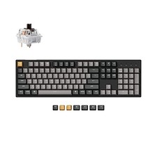 KEYCHRON C2 PRO WIRED QMK/VIA MECHANICAL KEYBOARD FULL BROWN SWITCH picture