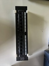 CNAweb 12 Port Vertical Cat5e 110 RJ45 Network Patch Panel 568A 568B w/Bracket picture