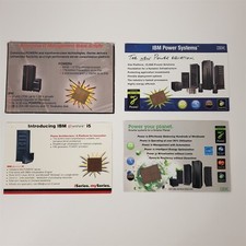 Collectible IBM iSeries i Power Chip Sample Cards Power4 Power5 Power6 Power7 picture
