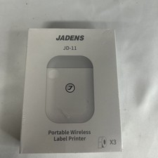 Jadens JD-11 Portable Wireless Label Printer No Ink Bluetooth Smart Grey-White picture