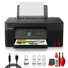 Canon PIXMA G3270 MegaTank All in One Printer Black Bundle picture