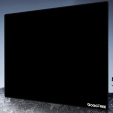 Glass Mousepad Ultra Smooth Water-Resistant Gaming Large Mouse Mat Black XL 15.7 picture