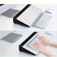 Sleek Compact Glass Desk Whiteboard with Built-in Storage, Modern Tempered Glass picture