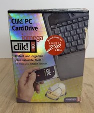 IOMEGA CLIK 40 40MB PC CARD DRIVE FOR PC LAPTOPS VINTAGE RETRO PC NIB NEW picture