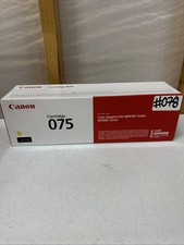 NEW GENUINE - CANON 075 YELLOW TONER CARTRIDGE - 6362C001 - SEALED BOX picture