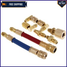 Durable Aluminum 8-in-1 AC Connector Set for Easy Vehicle Refrigerant Repairs picture
