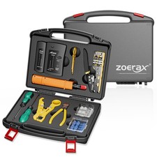 Network Tool Kit, ZOERAX 11 in 1 Professional RJ45 Crimp Silver