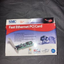NEW SMC Networks EZ Card 10/100 Mbps Fast Ethernet PCI Cards SMC1244TX 32-bit picture