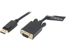StarTech.com DP2VGAMM15B 15 ft. Black Connector A: 1 x DisplayPort (20 pin) Latc picture